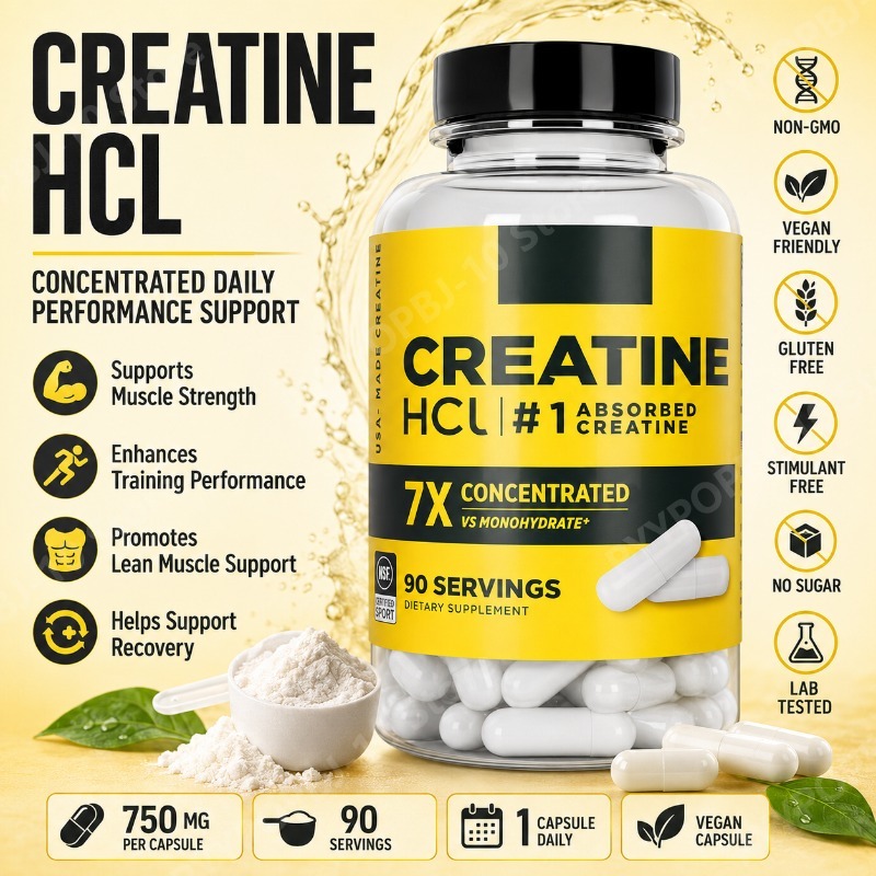 Nutrition In Fitness - Creatine HCl 750mg 90 capsules Fitness