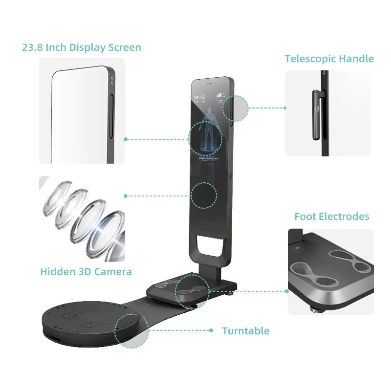 Nutrition In Fitness - Smart Fitness Mirror Body Scanner Voedingsanalysator
