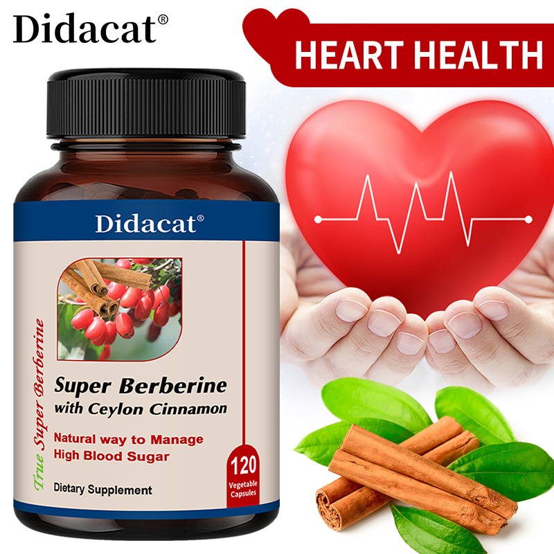 Berberine Hcl Capsule - Berberine HCl met Ceylon Kaneelcapsules, Antioxidant,