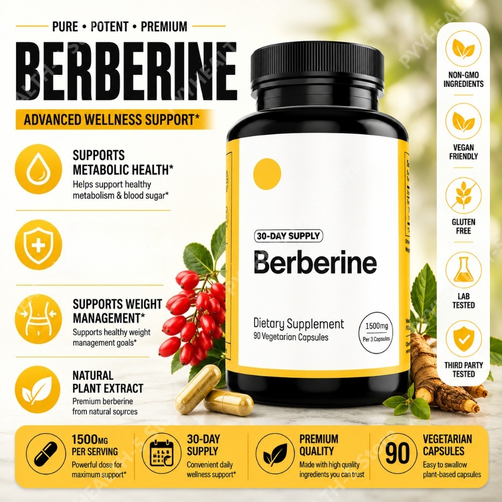 Berberine HCl Supplement 500mg - Berberine Hcl Capsule recensie en prijs