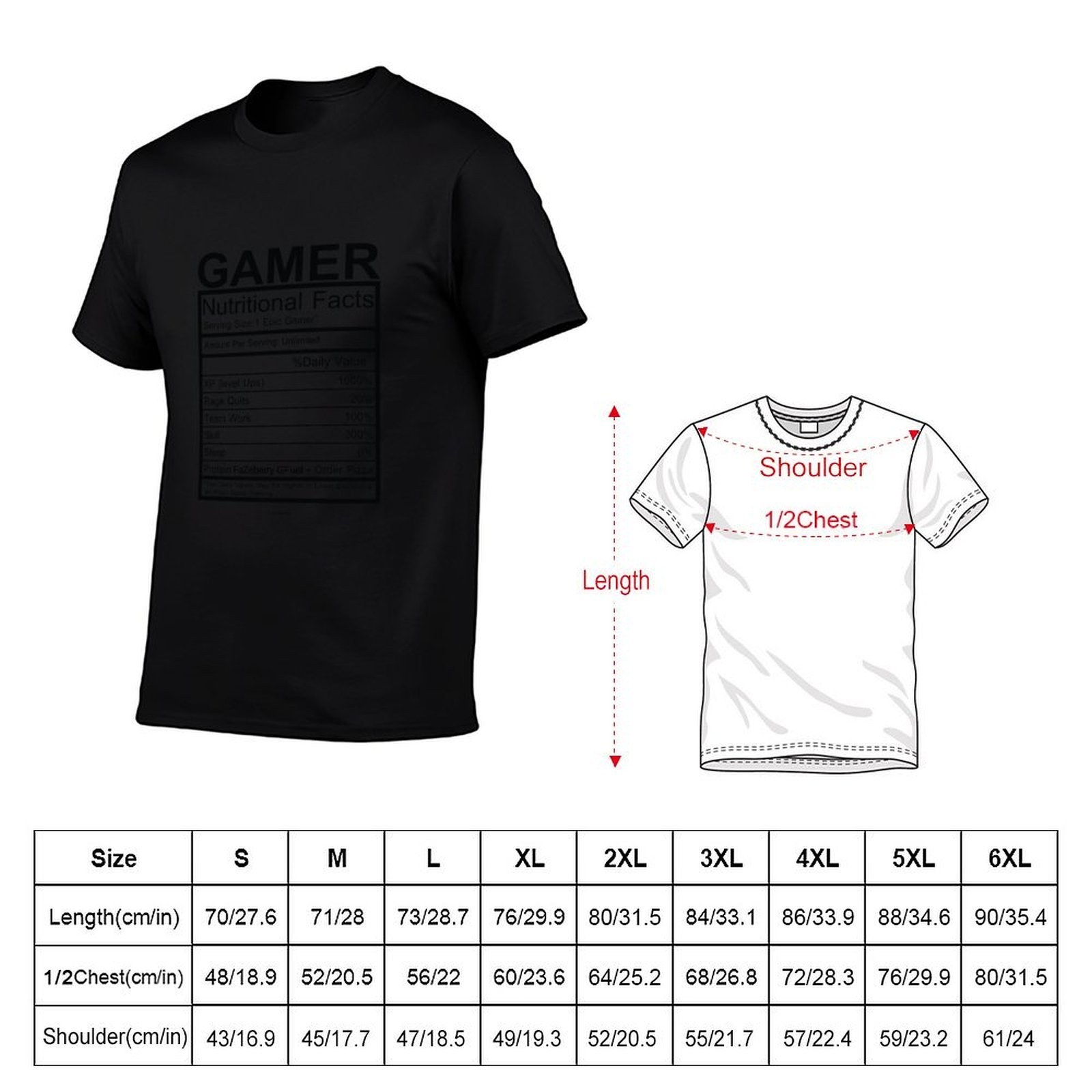 Gamer Nutritional Facts Chart  - Nutrition In Fitness recensie en prijs