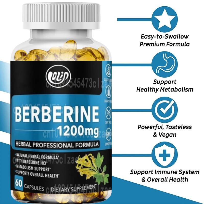 1200 mg HCL-supplement, onders - Berberine Hcl Capsule recensie en prijs